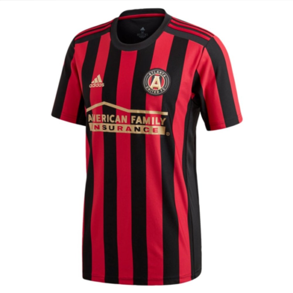 adidas Men's 2020 Atlanta United Home Jersey (Black/Victory Red) GE5941